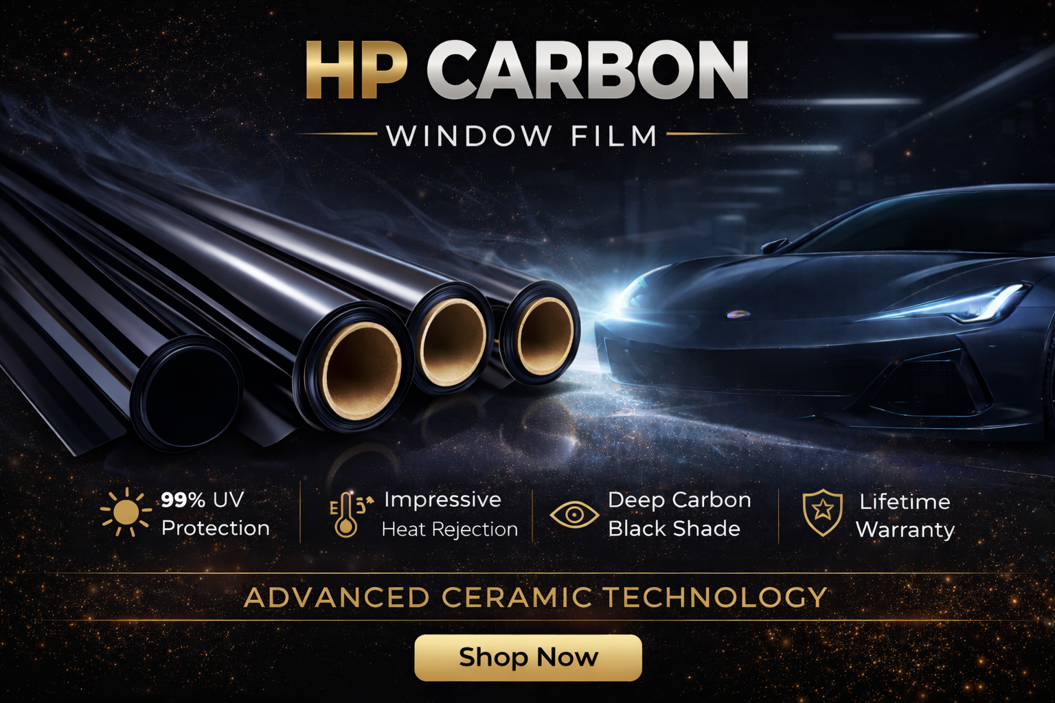 HP Carbon Window Film